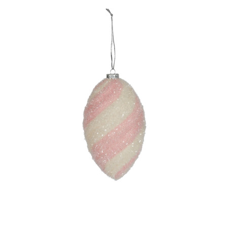 Pink Finial Hanging Decoration (20cm)