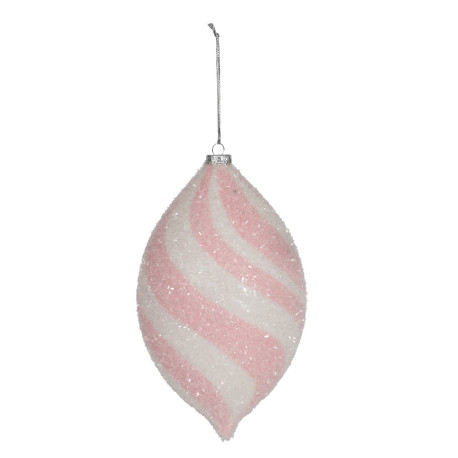 Pink Finial Hanging Decoration (27cm)