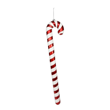 Red and White Candy Cane Hanging Decoration (90cm)