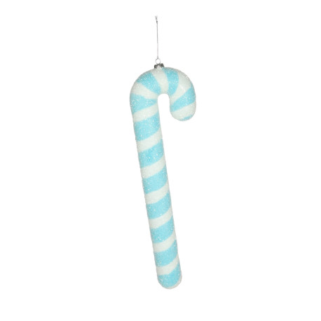 Turquoise Candy Cane Hanging Decoration (60cm)