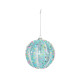 Turquoise Sequin Bauble (10cm)