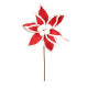 Red and White Large Poinsettia (48cm)