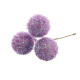 Bunch of Lilac Frosted Baubles (13cm)