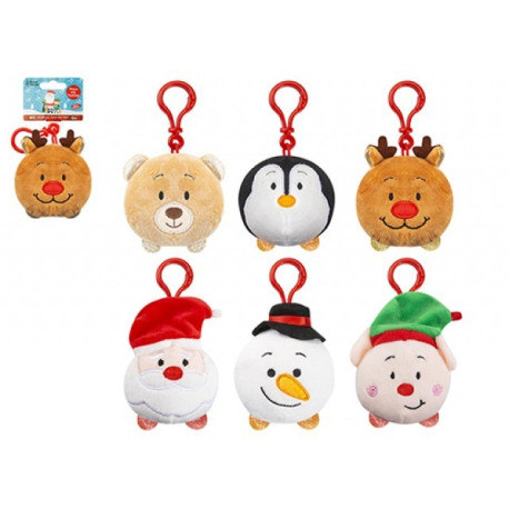 Christmas Musical Clip On Soft Toy (Assorted)