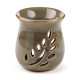 Ceramic Crackled Glaze Leaf Cut Out Oil Burner