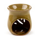 Ceramic Crackled Glaze Leaf Cut Out Oil Burner