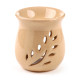 Ceramic Crackled Glaze Leaf Cut Out Oil Burner