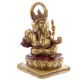 Decorative Gold and Red 14cm Ganesh Statue