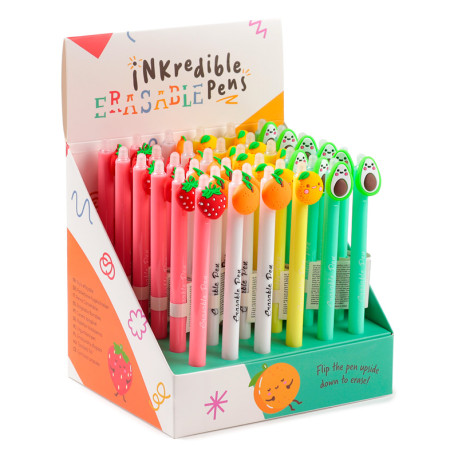 Erasable Pen with PVC Topper - Fruit