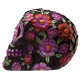 Gothic Metallic Day of the Dead Flower Skull Decoration