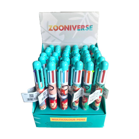 Multi Colour Pen (6 Colours) - Zooniverse