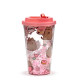 Shatterproof Double Walled Cup with Lid and Straw - Pusheen Foodie