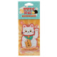 White Maneki Neko Lucky Cat Jasmine Scented Air Freshener