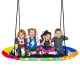 150 cm Saucer Swing with LED Lights and Adjustable Ropes