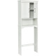 Over the Toilet Bathroom Storage Cabinet with 2 Doors and Adjustable Shelf