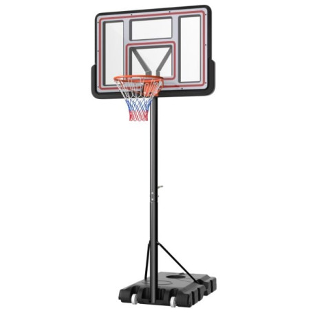 225CM-305CM Adjustable Basketball Hoop with 110CM Shatterproof Backboard