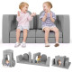 8-Piece Modular Kids Play Couch with Machine-washable Covers