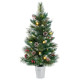 90CM Artificial Xmas Tree with 81 Branch Tips and Eucalyptus Leaves