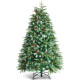 5/6 Feet Artificial Christmas Tree with LED Lights and Tips