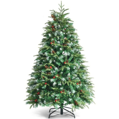 5/6 Feet Artificial Christmas Tree with LED Lights and Tips