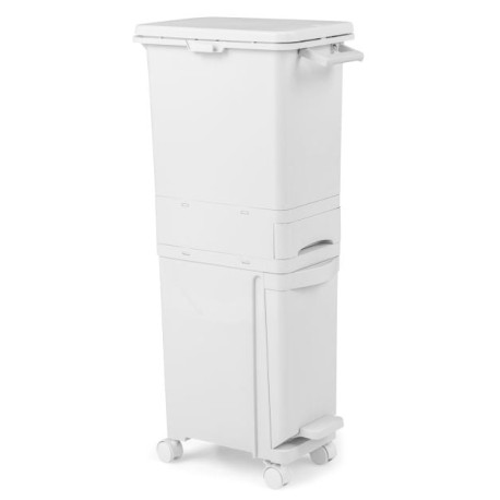 3 in 1 Multifunctional Kitchen Trash Can with Tilt-Designed Bottom Bin