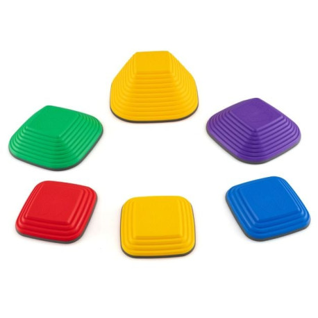 6 Pieces Kids Stepping Stone Non-Slip Square Toddler Balance Stones