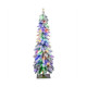 Snow-Flocked Slim Pencil Christmas Tree with 11 Lighting Modes