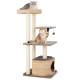 Cattail Cat Tower with Sisal Scratching Posts Perch Condo and Dangling Ball