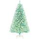 6 Feet Artificial Xmas Tree Pre-Lit with Folding Metal Stand