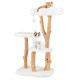 Solid Wood Cat Tree with Perch and Dangling Ball