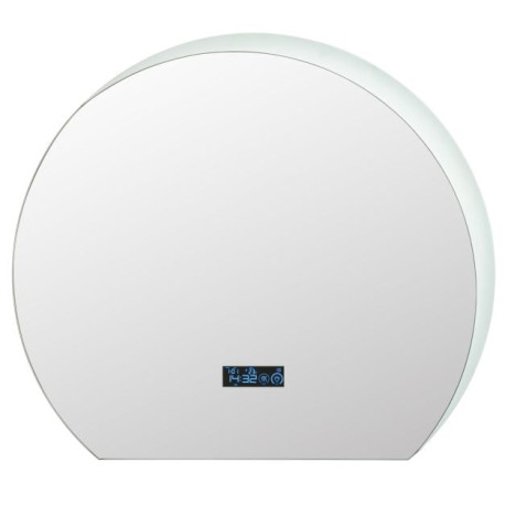 Half Circle LED Bathroom Mirror with Touch Switch and 3-Color Lights