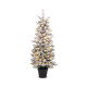 Artificial Pre-lit Christmas Tree Snow Flocked Xmas Tree