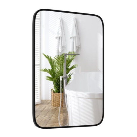 Rectangle Bathroom Mirror with Shatter-Proof Film and Expansion Screws