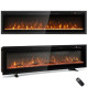 102/127 cm Wall Mounted Recessed Freestanding Electric Fireplace