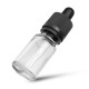 Min order 10pcs - Clear Glass Bottle Pipette Bottles Round Empty Boston Eye Dropper with Cap - 30ml