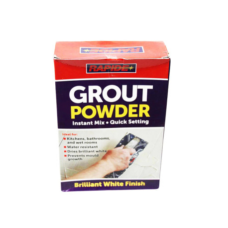 Quick Setting Grout Powder Instant Mix Brilliant White Finish Grout Powder 600g DIY