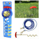 Dog Tie Out Cable and Stake, 30ft Outside Dog Leash and Chain for Camping and Yard