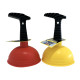 Sink Plunger Unblock Drains Suction Plunger Short Handle 12cm - Random Colour