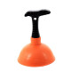 Sink Plunger Unblock Drains Suction Plunger Short Handle 12cm - Random Colour