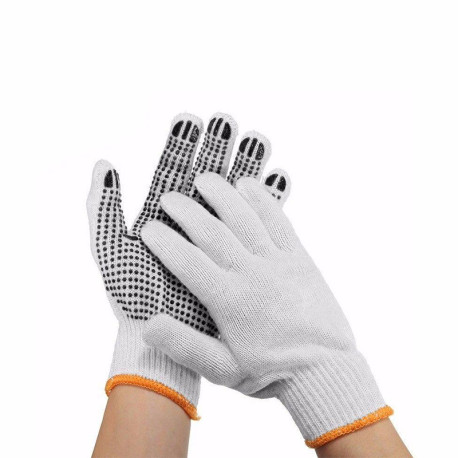 One Size 1 Pair Rubber Grip Working Gloves Personal Protective Gloves