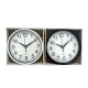 Quartz Basic Wall Clock Round Vintage Analogue Clocks for Home Kitchen Bedroom 30 cm - Black