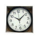 Quartz Basic Wall Clock Round Vintage Analogue Clocks for Home Kitchen Bedroom 30 cm - Black