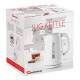 White Jug Kettle Removable Filter Auto Switch Button 1.7 L Kettle