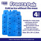 4 pcs Freezer Blocks for Cool Bag Ice Packs for Lunch Box Picnic