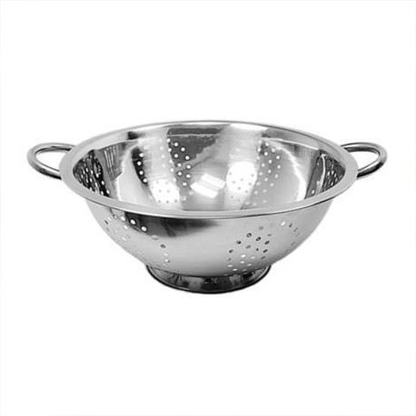 Stainless Steel Colander Sturdy Free Standing Base with Wide Handles, Dishwasher Safe - 20cm