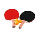 Table Tennis Bats Pingpong Racket Set with 2 Bats and 3 Balls for Home Indoor or Outdoor Play