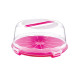 Dessert Pastry Cake Carrier with Clear Cover and Handle Clear Plastic Cake Containers 30cm