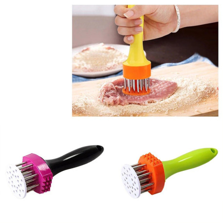 Professional Stainless Steel Kitchen Meat Needle Meat Tenderizer for Cooking Steaks