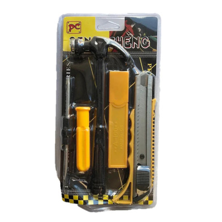 4 pcs Hammer Screwdriver Stanley Knife DIY Tools Set