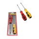 Assorted 2 Types Screwdriver Set Slotted and Cross Slot Screwdriver Set 15cm